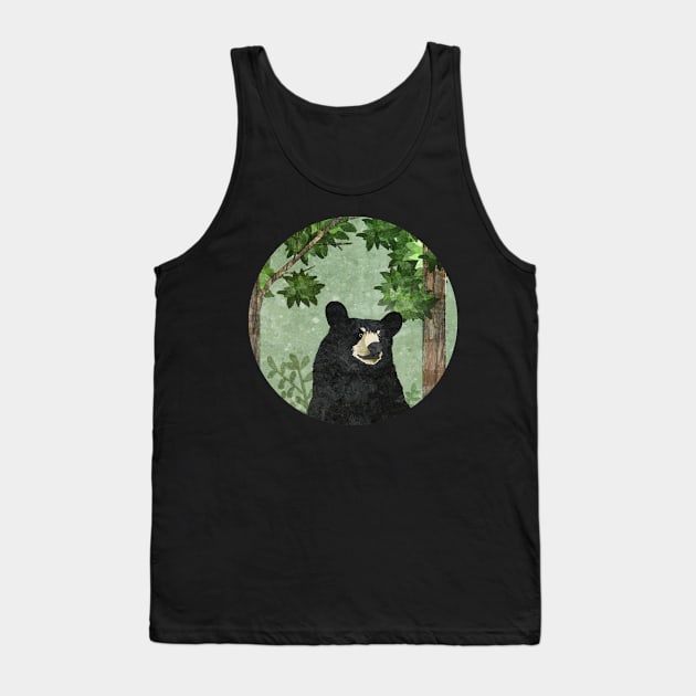 Black Bear Tank Top by KatherineBlowerDesigns